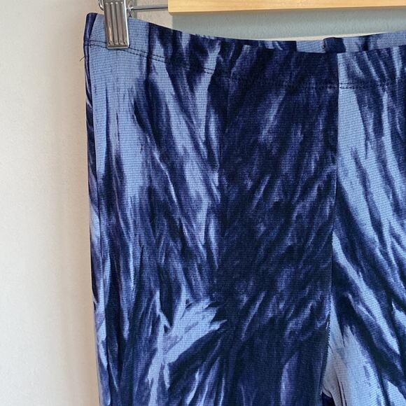 Vivienne Tam Mesh Pants Leggings Blue and White Swirl M - Picture 2 of 10